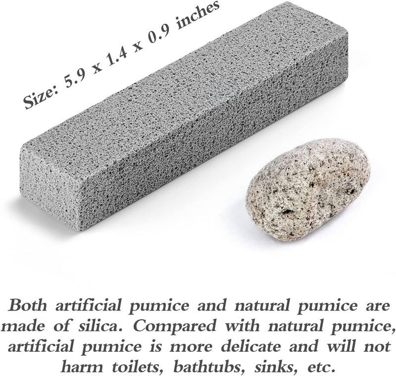 Lenicany 12Pack Pumice Stone for Toilet Cleaning Bowl Stick,Powerfully Cleans Hard Water Rings, Calcium Buildup & Stains, Suitable for Cleaning Toilet, Bathtubs, Kitchen Sink, Grill - Image 4